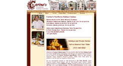 Desktop Screenshot of carinosrestaurant.com